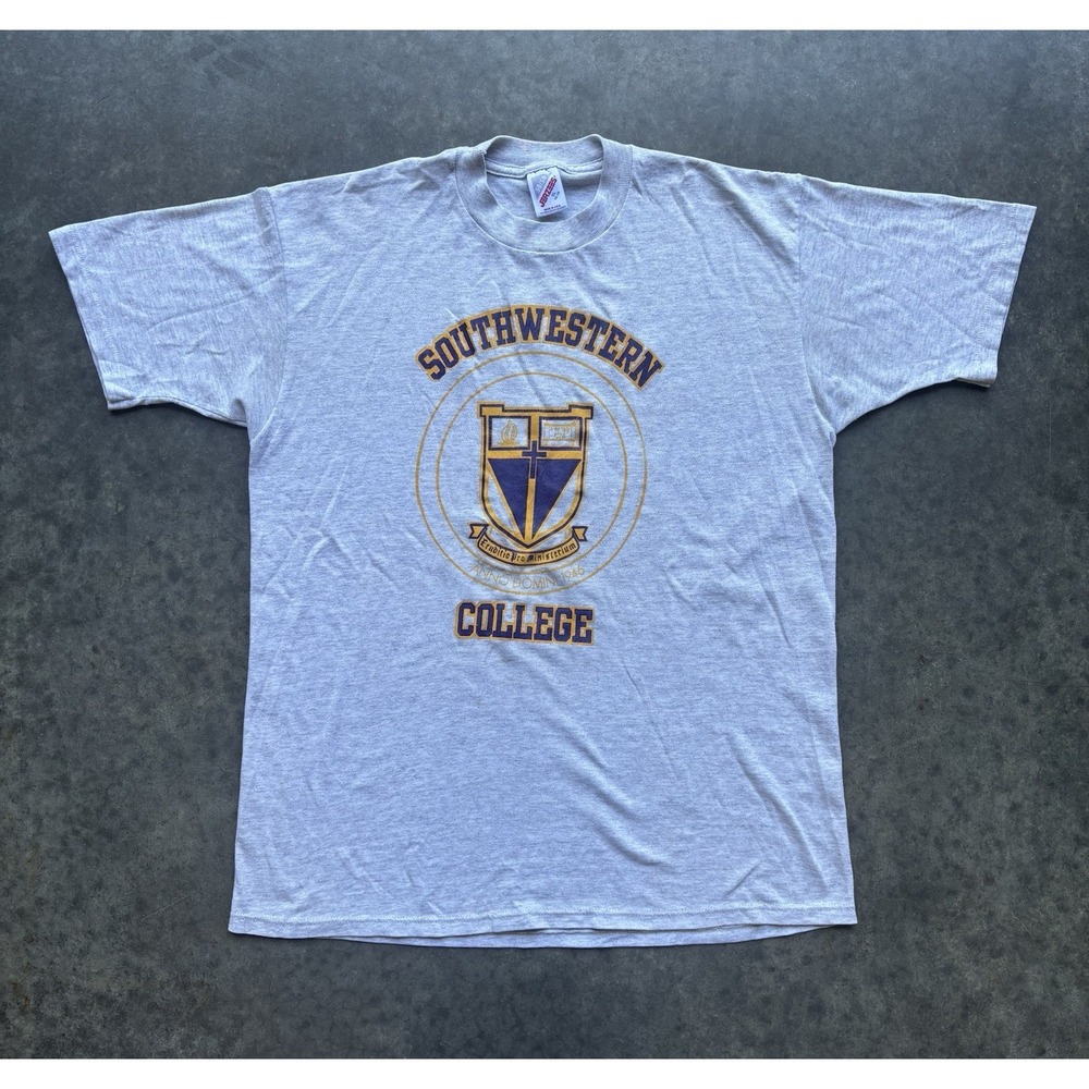 Vintage 90s Southwestern University T-Shirt Size XL Single Stitch College Tee